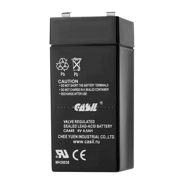 Аккумулятор свинцово-кислотный CASIL 4V 4,5Ah(20)