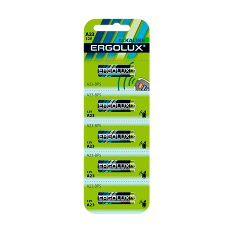 Батарейка Ergolux LR23/V23GA/A23/MN21 BL5 Alkaline 12V (5/60/480)
