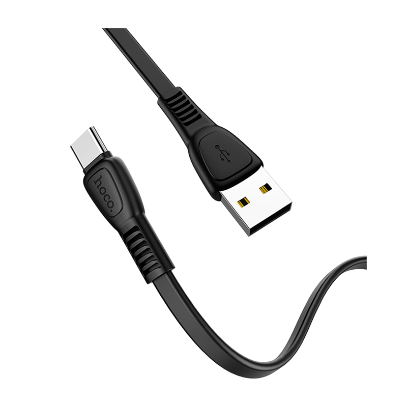 Кабель HOCO X40 USB (m)-Type-C (m) 1.0м 2.4A TPE черный (1/33/330)