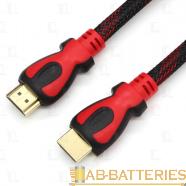 Кабель Smartbuy К-222 HDMI (m)-HDMI (m) 2.0м силикон ver.1.4 черный (1/40)