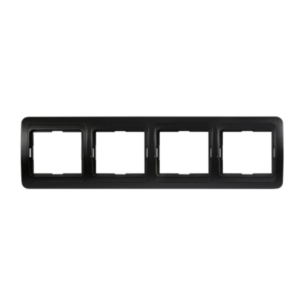 Рамка Smartbuy 4-местная горизонтальная черная "Марс"