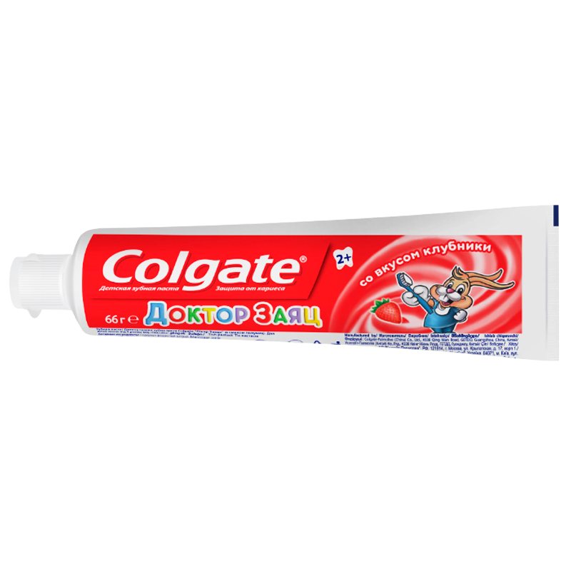 Зубная паста COLGATE Доктор Заяц Клубника для детей 50мл (1/72)