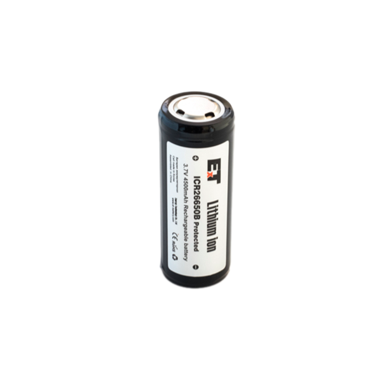 Аккумулятор ET ICR26650B&nbsp;&nbsp;Protected 26.0*65.0, 4500mAh, Li-Ion (2/49/98)
