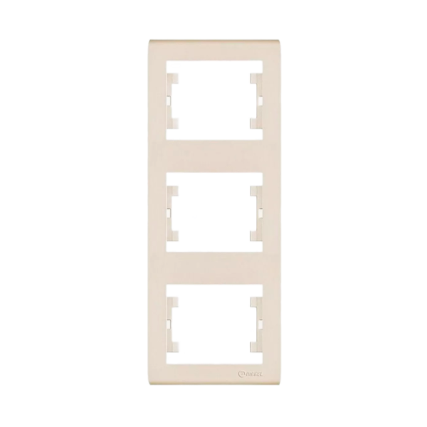 Рамка Makel Defne 3пост. вертикальная кремовый 42010708 (1/20)