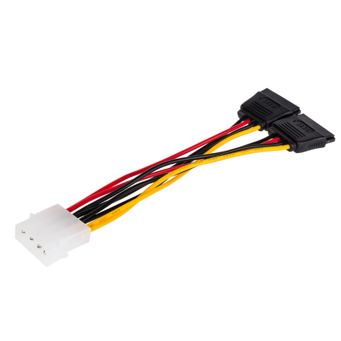 Кабель Atcom AT8605 MOLEX (f)-2SATA (m) 0.2м PVC RoHS (1/10/1000)