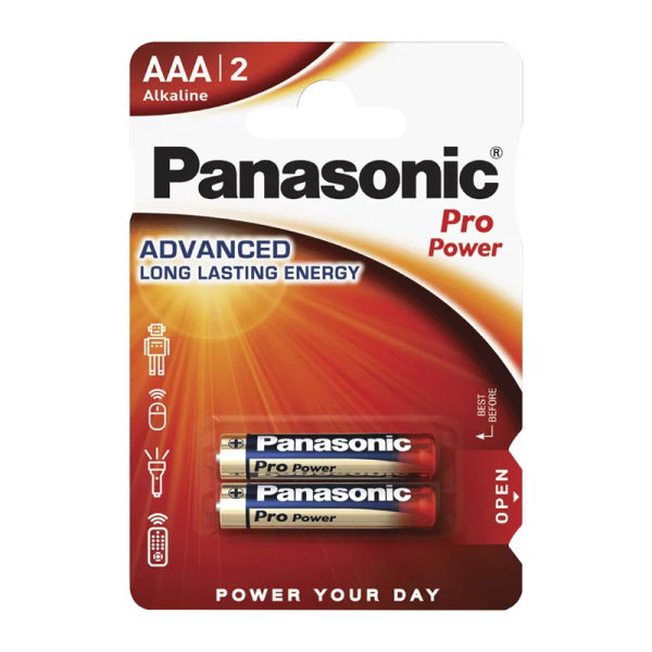 Батарейка Panasonic PRO Power LR03 AAA BL2 Alkaline 1.5V (2/24/120)