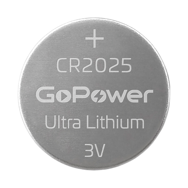 Батарейка GoPower ULTRA CR2025 BL2 Lithium 3V (2/40/800)