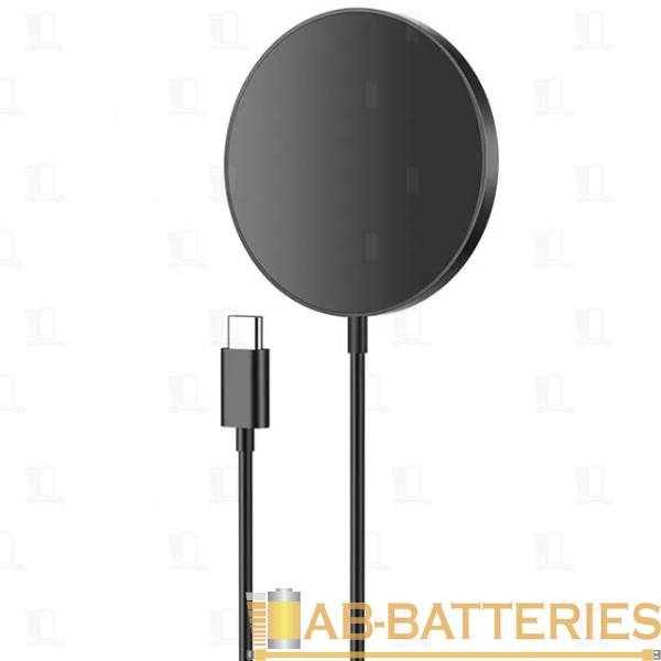 Беспроводное З/У Borofone BQ11 2.0A 15W MagSafe с кабелем Type-C черный (1/31/186)