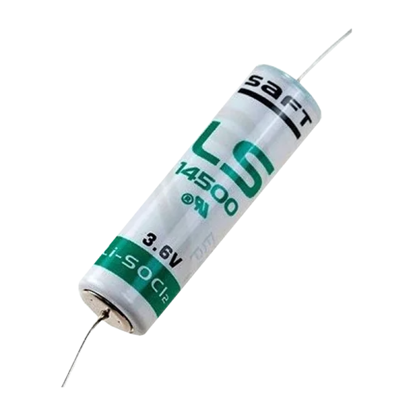 Батарейка Saft 14500 AA bulk Li-SOCl2 3.6V с аксиальными выводами (1/20/400)