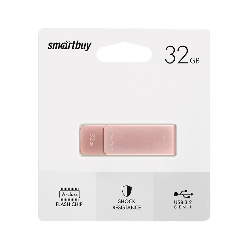 Флеш-накопитель Smartbuy M1 32GB USB3.0 металл розовое золото