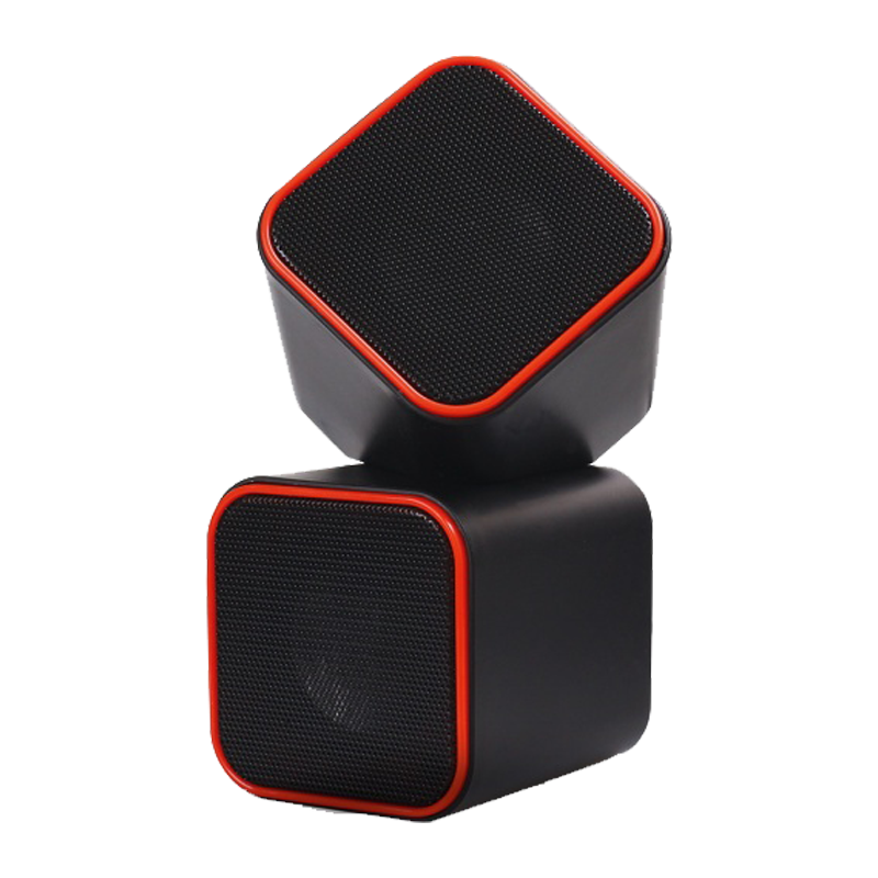 Колонки 2.0 Smartbuy CUTE 6W USB+Jack 3.5мм черный оранжевый (1/60)