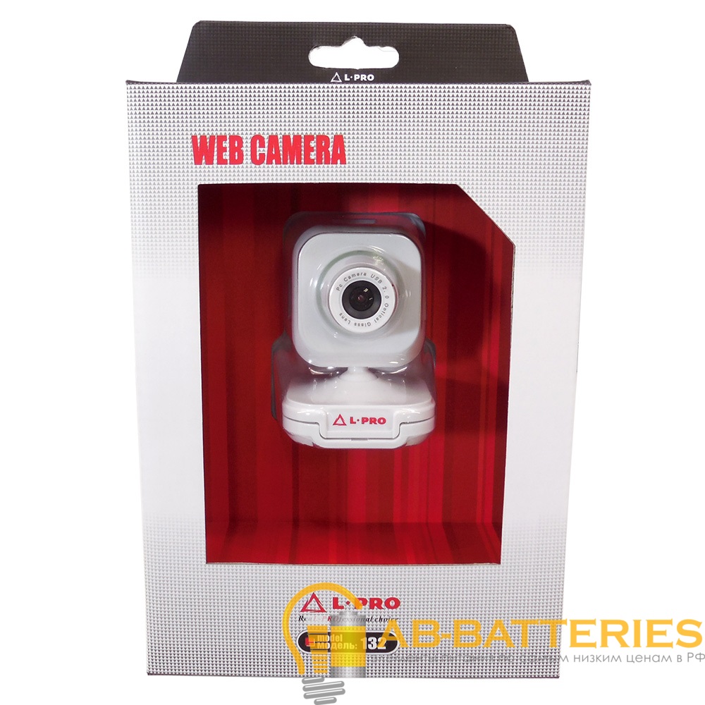 Веб-камера L-PRO 132/1407 CMOS 640x480 0.3Мп USB белый (1/40)