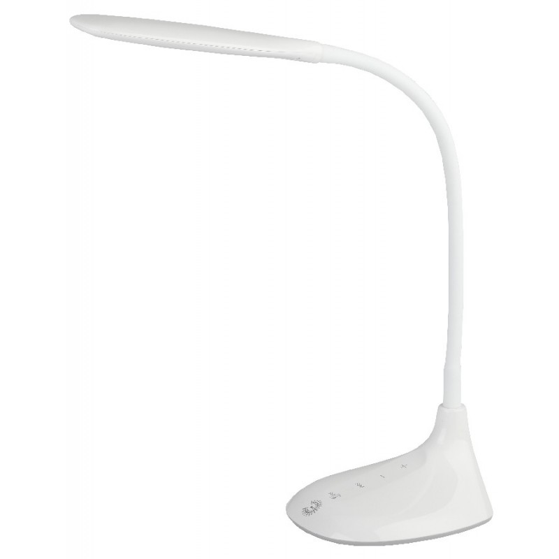 Светильник настольный ЭРА NLED-452 9W 220V 48LED на основании сенс. 5 ур.ярк.+3 цв. белый (1/8)