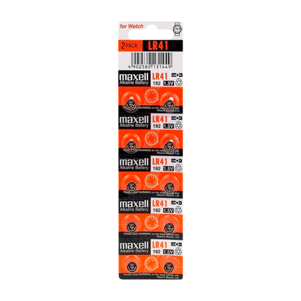 Батарейка Maxell G3/LR736/LR41/392A/192 BL10 Alkaline 1.5V (10/200/3600/7200)