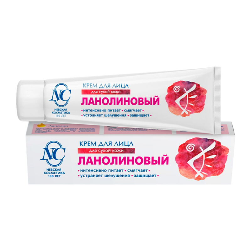 Крем для лица Невская Косметика Ланолиновый для сухой кожи 40мл (1/36)