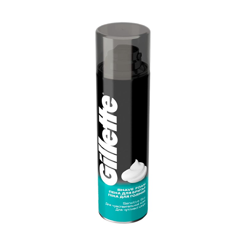 Пена для бритья Gillette для чувствительной кожи 200мл (1/6)