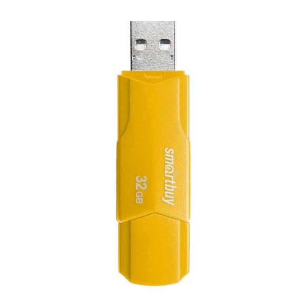 Флеш-накопитель Smartbuy Clue 32GB USB2.0 пластик желтый