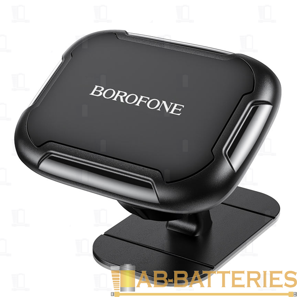 Держатель автомобильный Borofone BH36 липучка магнит черный (1/154)