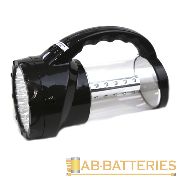 Фонарь туристический Облик 6007 28LED от аккумулятора черный