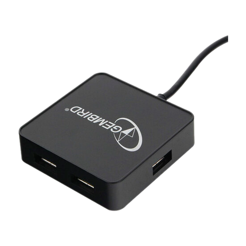 USB-Хаб Gembird UHB-242 4USB USB2.0 черный (1/60)