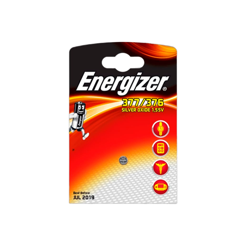 Батарейка Energizer 376/377 (SR626SW) BL1 Silver Oxide 1.5V (1/10/100/1000)