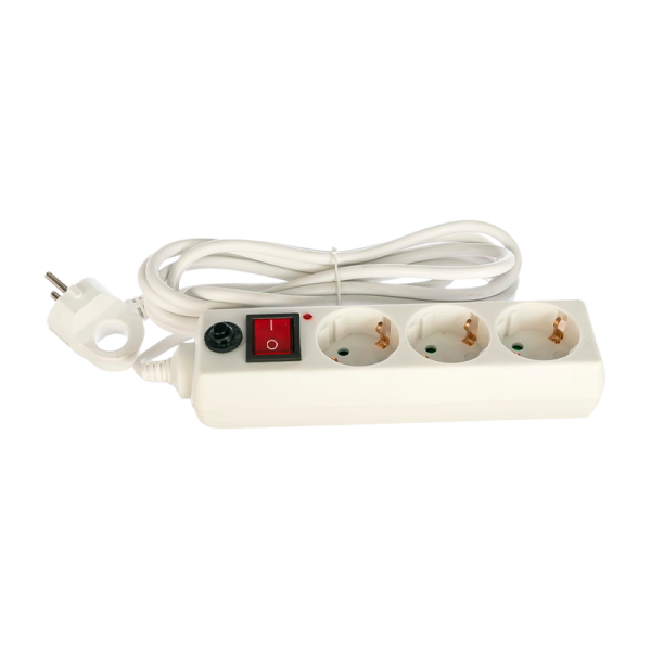 Удлинитель Старт SP 3р.С/З 16A 3.0м с выкл. ПВС IP20 белый (1/20)