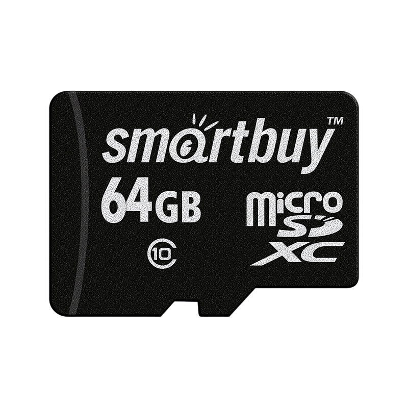 Карта памяти microSD Smartbuy 64GB Class10 20 МБ/сек без адаптера