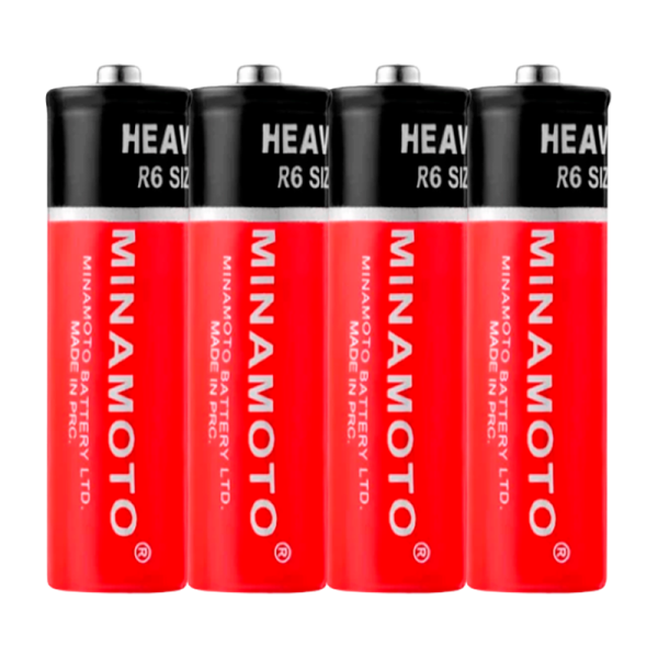 Батарейка Minamoto R6 AA Shrink 4 Heavy Duty 1.5V (4/60/1200)