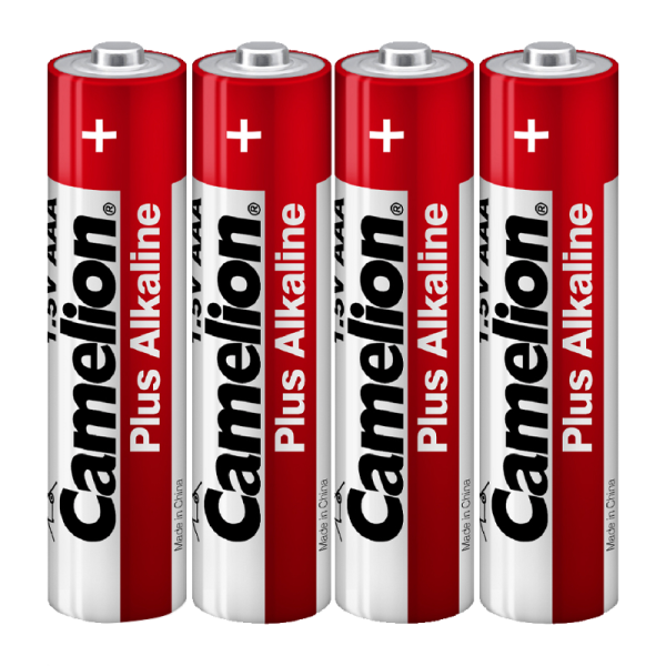 Батарейка Camelion Plus LR03 AAA Shrink 4 Alkaline 1.5V (4/60/1200)