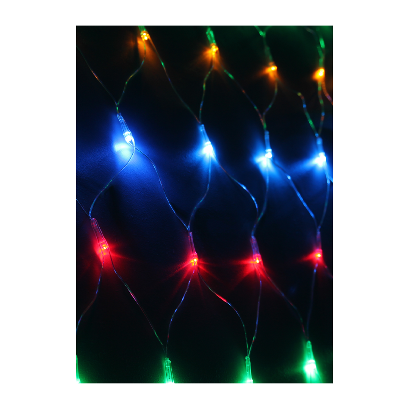 Гирлянда Космос 320LED 2.3*2.1м лампочки сетка 8 режимов ассорти (1/40)