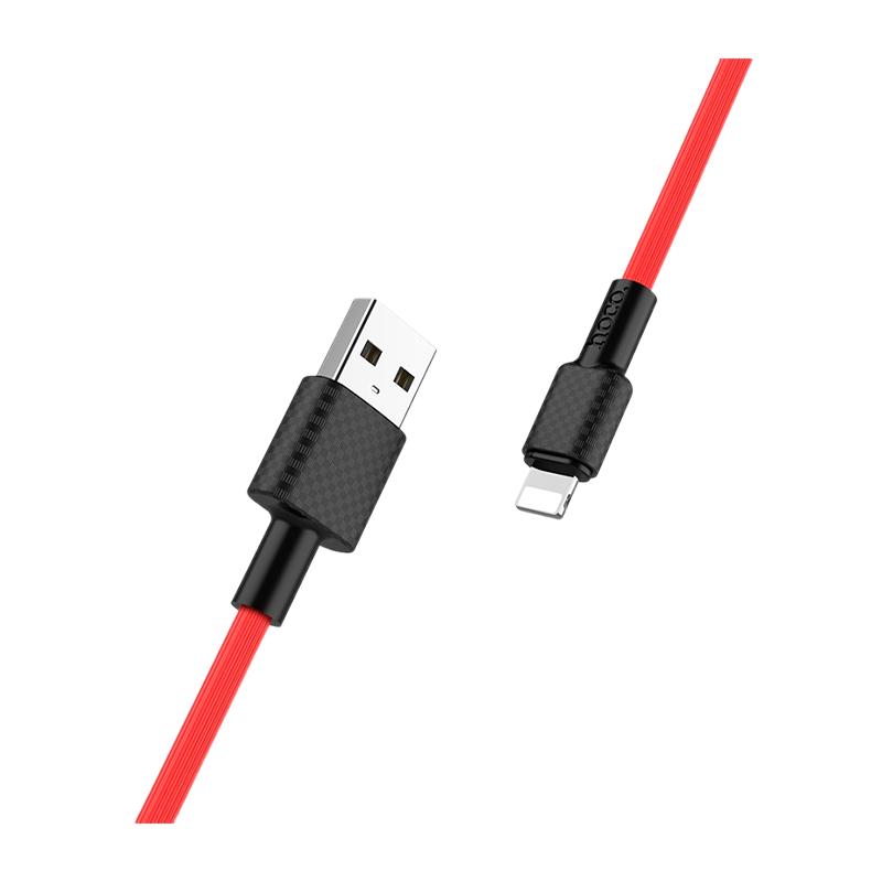 Кабель HOCO X29 USB (m)-Lightning (m) 1.0м 2.0A TPE красный (1/33/330)