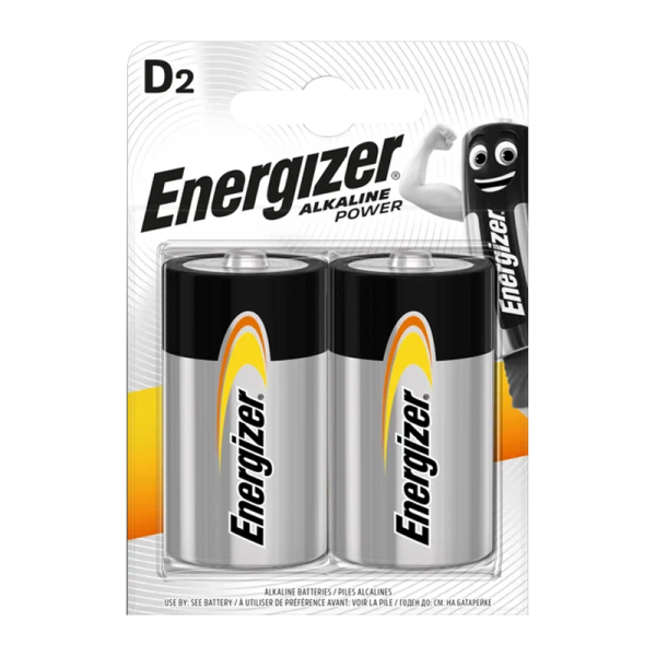 Батарейка Energizer Alkaline power LR20 D BL2 Alkaline 1.5V (2/12)