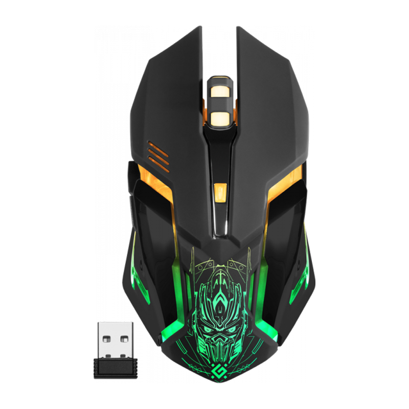 Мышь беспроводная Defender GM-934 TRIGGER игровая USB черный (1/60)