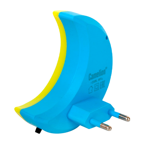 Ночник Camelion NL-244 "Месяц" 220V в розетку ассорти (1/24/96)