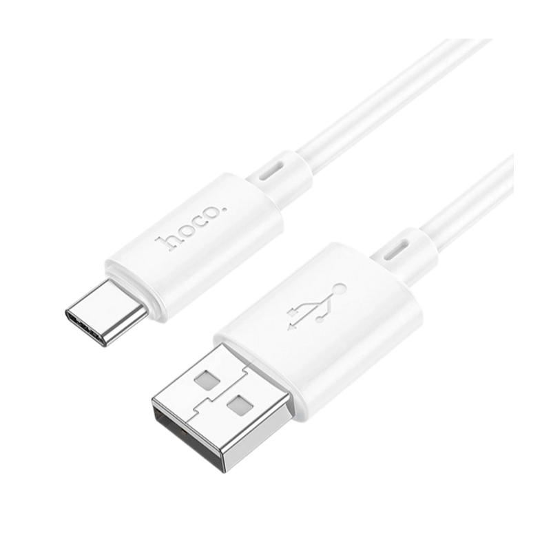 Кабель HOCO X88 USB (m)-Type-C (m) 1.0м 3.0A ПВХ белый (1/420)