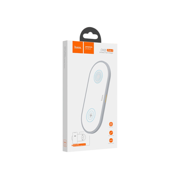 Беспроводное З/У HOCO CW20 2.0A 10W QC3.0 Apple Watch белый (1/95)