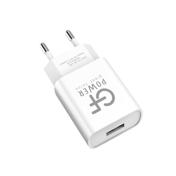 Сетевое З/У GFPower GF20 1USB 2.1A белый (65/260)