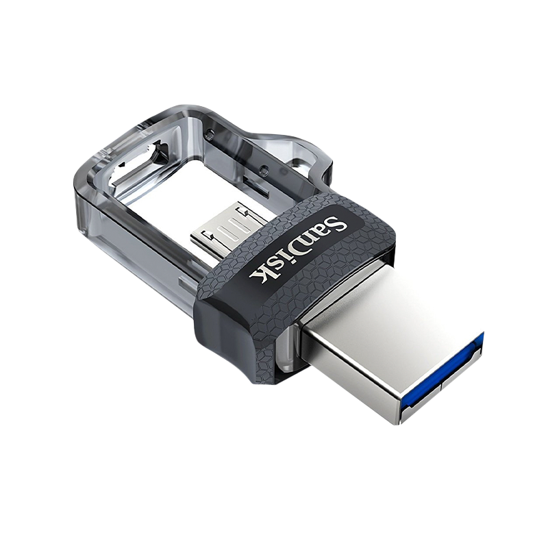 Флеш-накопитель SanDisk Ultra Android Dual Drive DD3 32GB USB3.0 microUSB (m) пластик черный