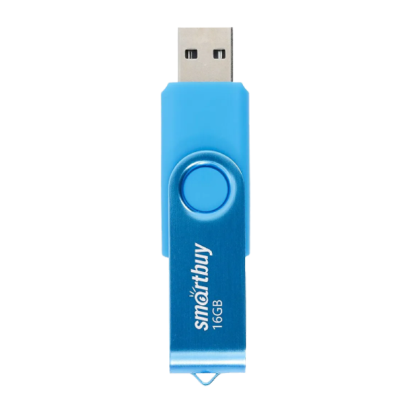 Флеш-накопитель Smartbuy Twist 16GB USB2.0 пластик синий