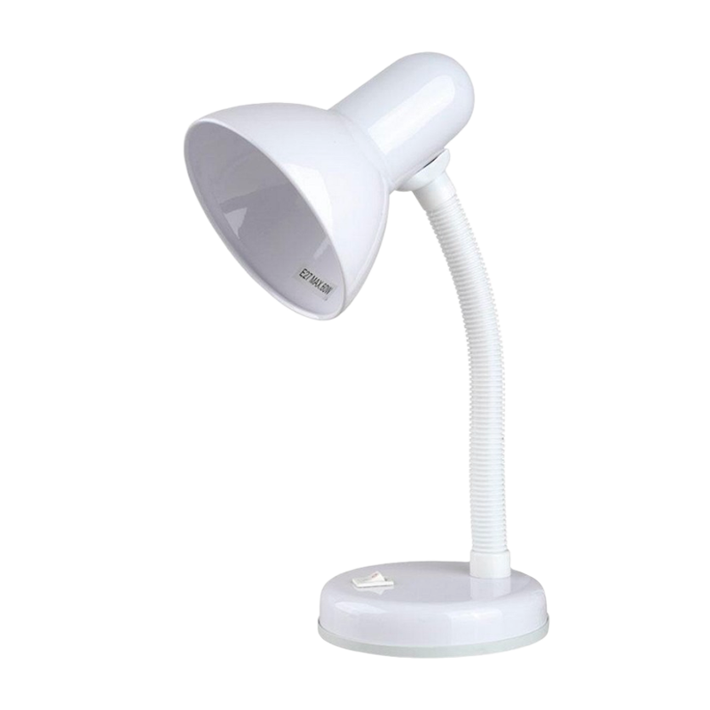 Светильник настольный Camelion KD-301 40W 230V E27 на основании белый (1/12)