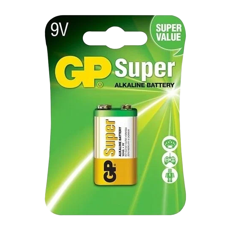 Батарейка GP Super Крона 6LR61 BL1 Alkaline 9V (1/10/200) R