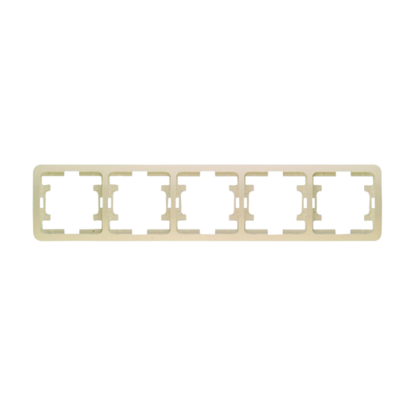 Рамка Makel Mimoza 5пост. кремовый 32059 (1/5)