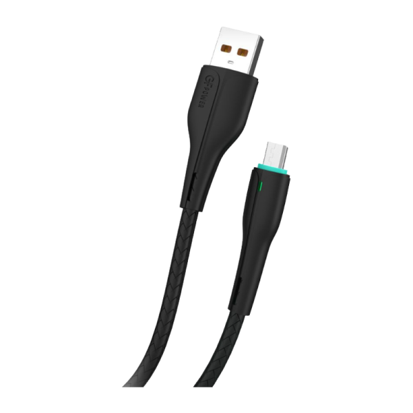 Кабель GFPower 15M USB (m)-microUSB (m) 1.0м 2.4A TPE черный (1/200/800)