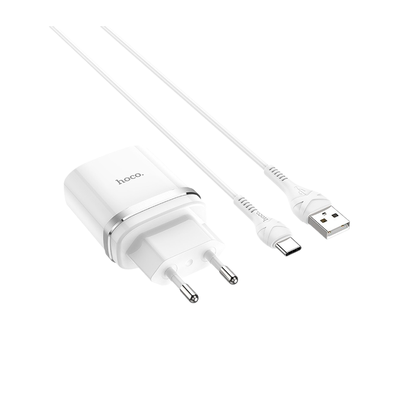 Сетевое З/У HOCO C12Q 1USB 3.0A QC3.0 белый (1/10/100)