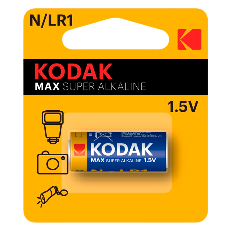 Батарейка Kodak MAX LR1 N BL1 Alkaline 1.5V (1/12/72/27648)