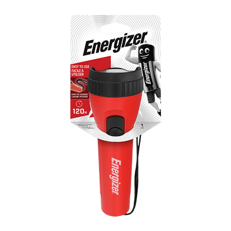 Фонарь универсальный Energizer Plastic Light 1LED от батареек оранжевый (1/9/90)