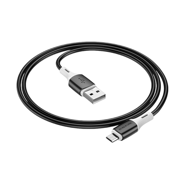 Кабель Borofone BX79 USB (m)-Type-C (m) 1.0м 2.4A силикон черный (1/360)
