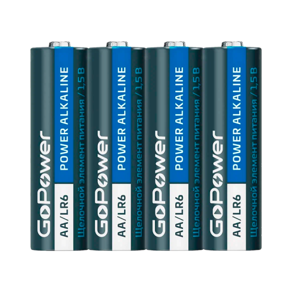 Батарейка GoPower LR6 AA BL4 Alkaline 1.5V (4/48/576)