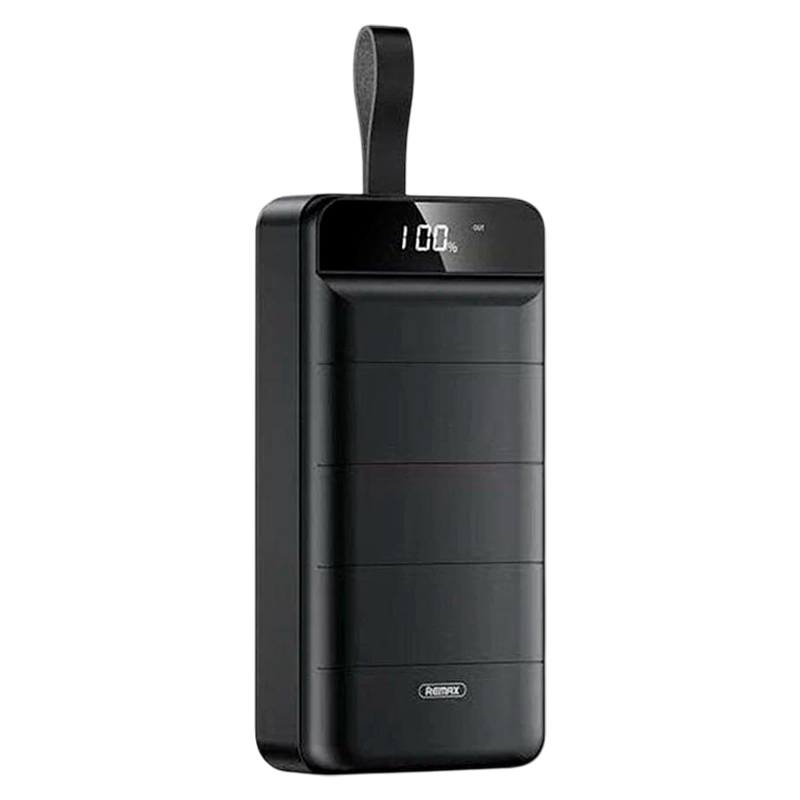 Внешний аккумулятор Remax RPP-184 40000mAh 2.1A 10W 3USB/Lightning/Type-C черный (1/18)