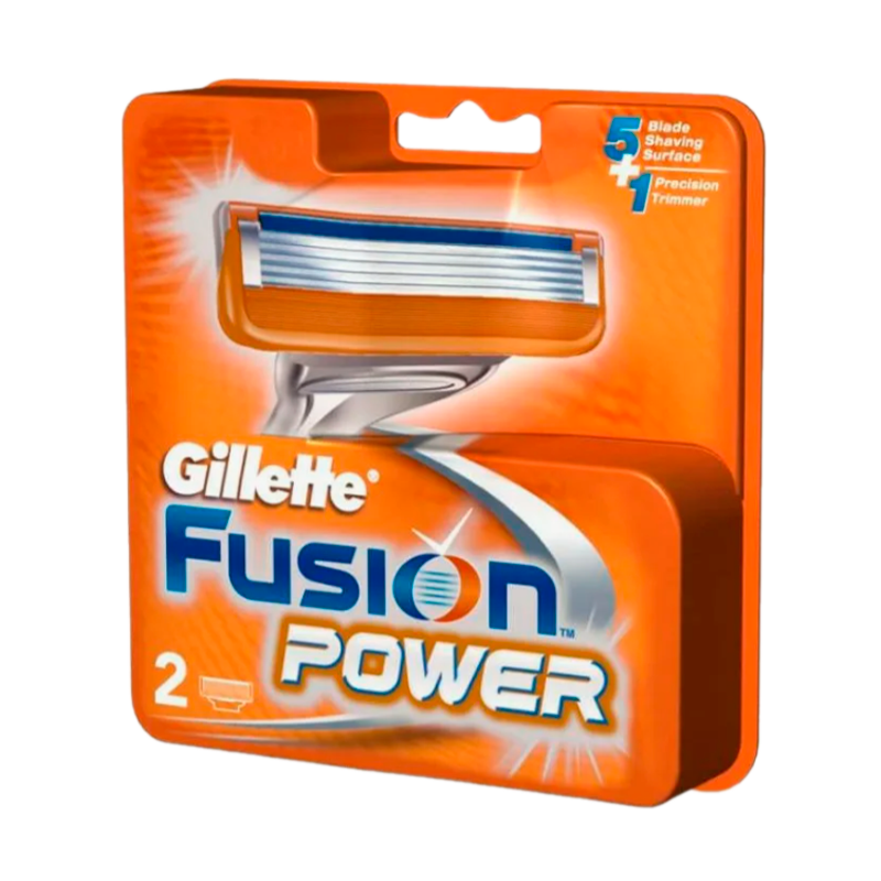 Сменные кассеты Gillette FUSION POWER 5 лезвий 2шт. (цена за 1 шт) (2/20)